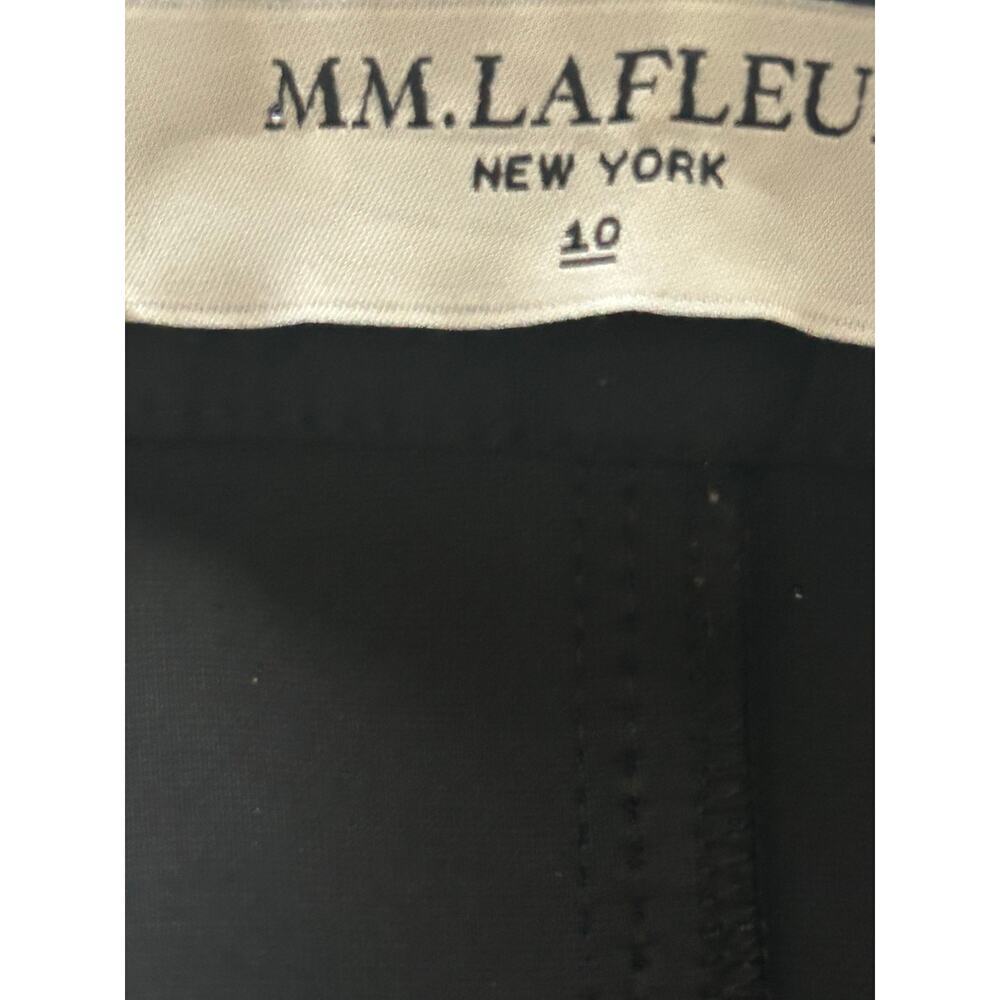M.M. Lafleur women's black scuba stretch one button jacket  blazer size 10 - Picture 10 of 15